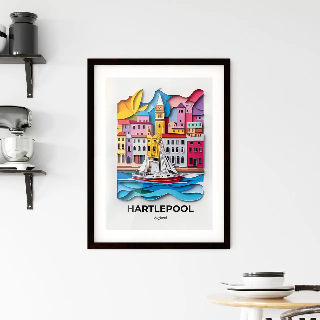 Vivid Hartlepool, England, Framed Wall Art