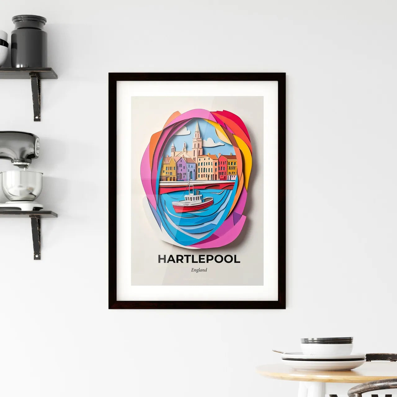 Vivid Hartlepool, England, Framed Wall Art
