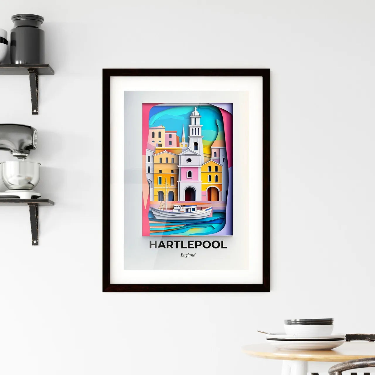 Vivid Hartlepool, England, Framed Wall Art