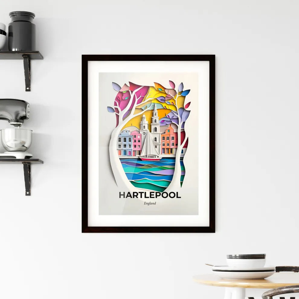 Vivid Hartlepool, England, Framed Wall Art