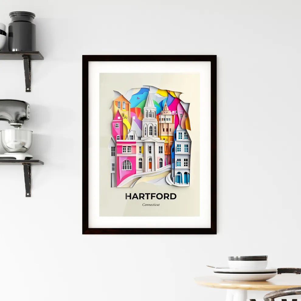Vivid Hartford, Connecticut, Framed Wall Art