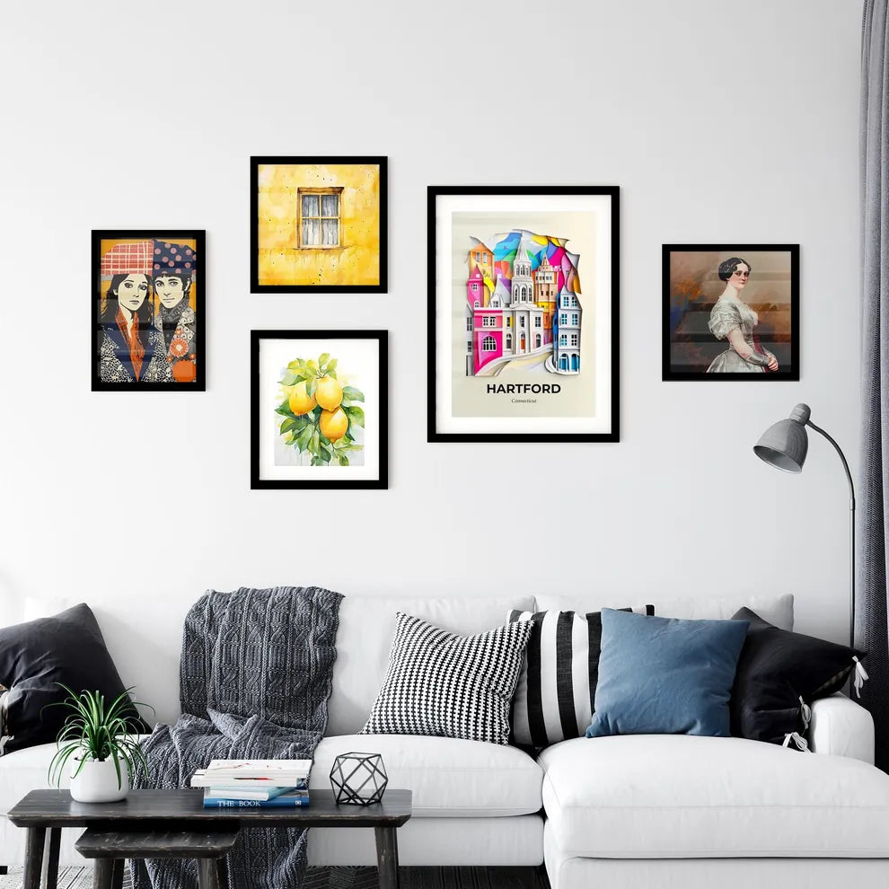 Vivid Hartford, Connecticut, Premium Framed Prints