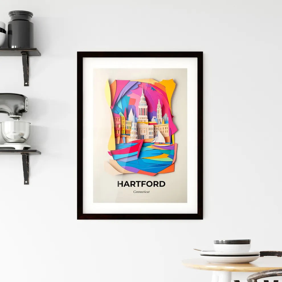 Vivid Hartford, Connecticut, Framed Wall Art