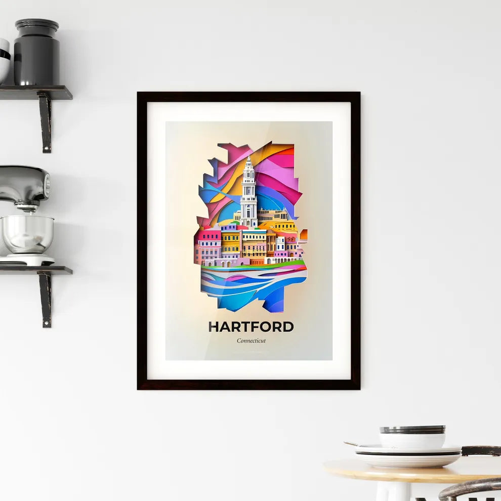 Vivid Hartford, Connecticut, Framed Wall Art