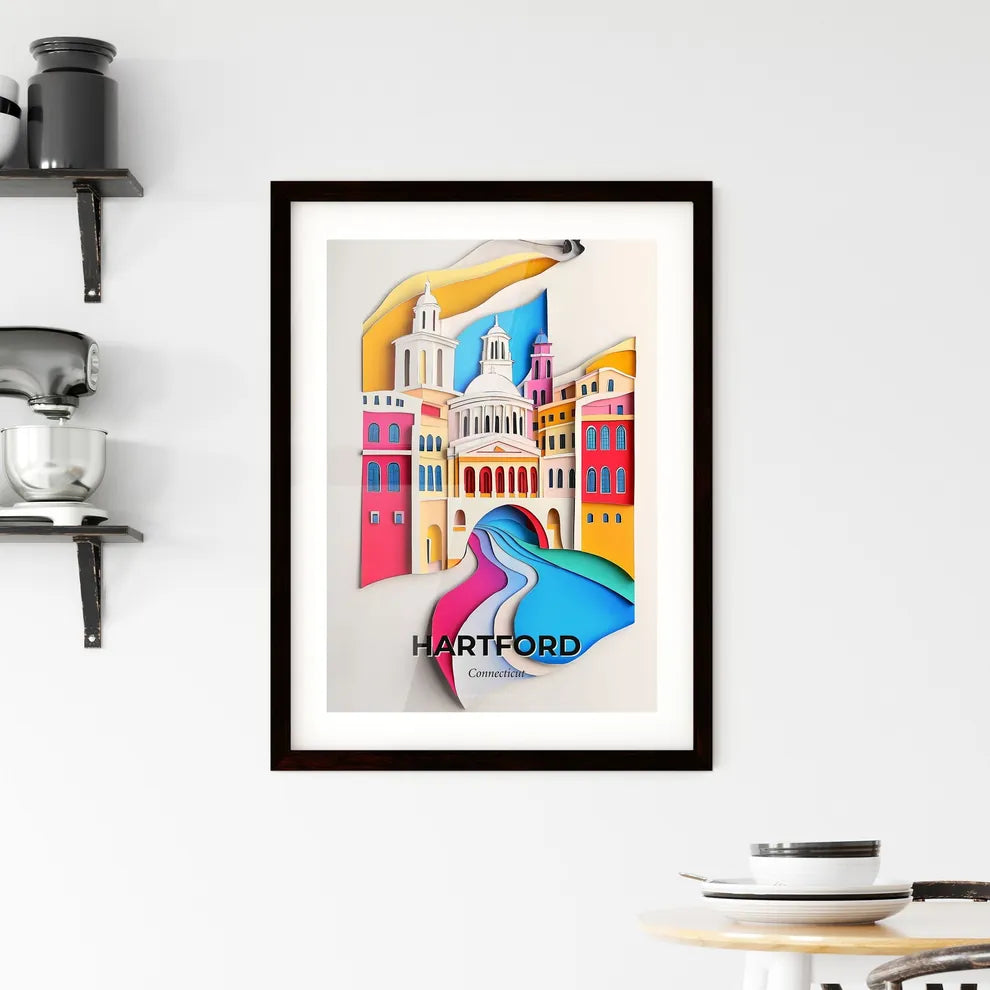 Vivid Hartford, Connecticut, Framed Wall Art