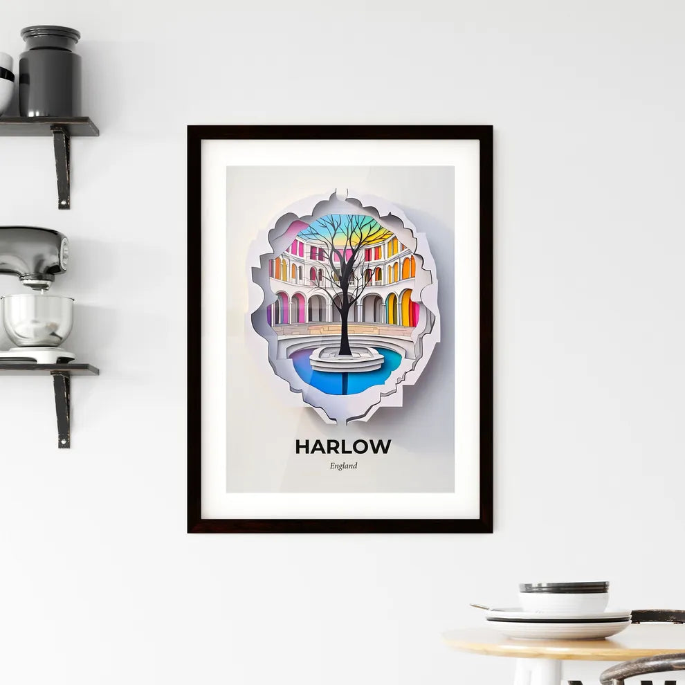 Vivid Harlow, England, Framed Wall Art