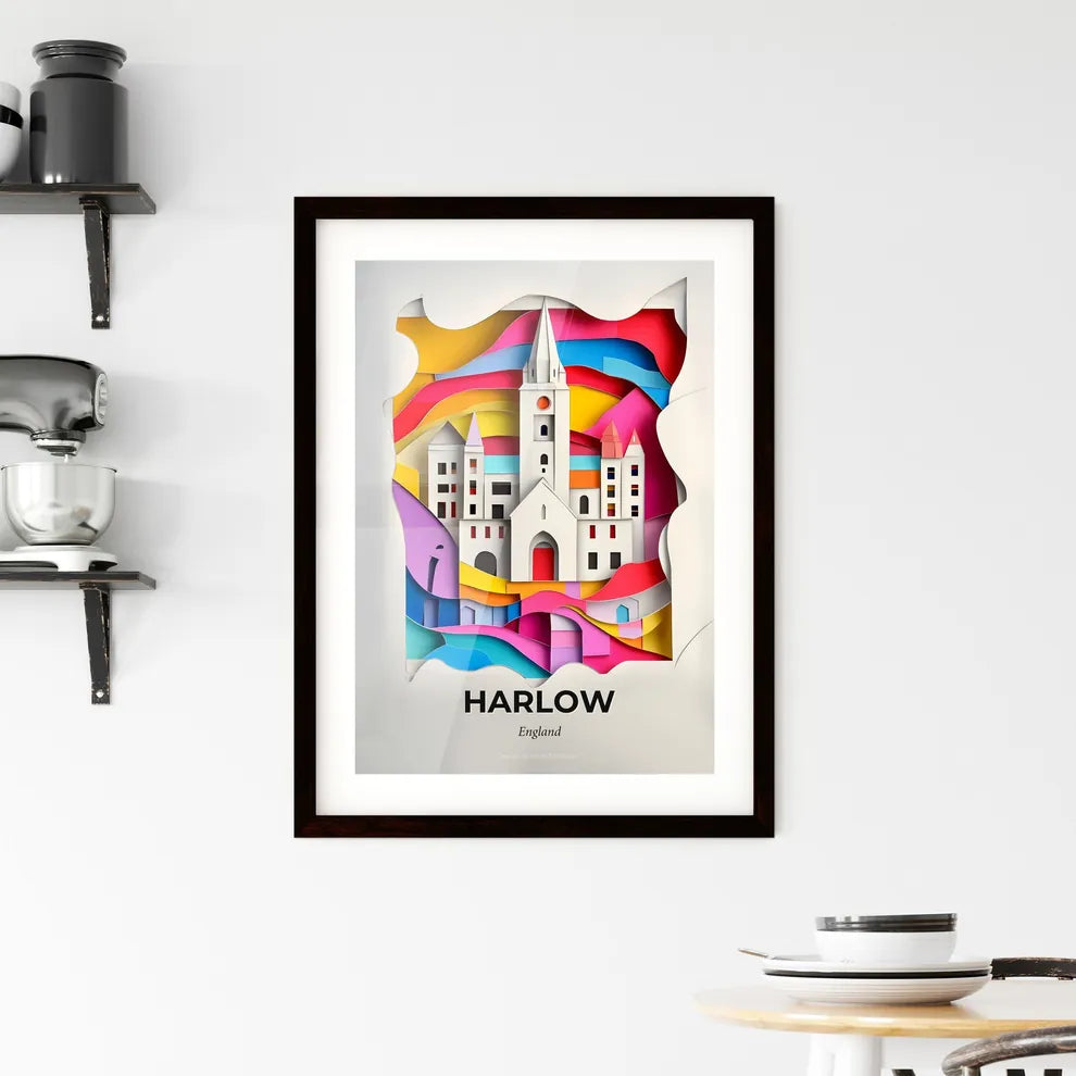 Vivid Harlow, England, Framed Wall Art