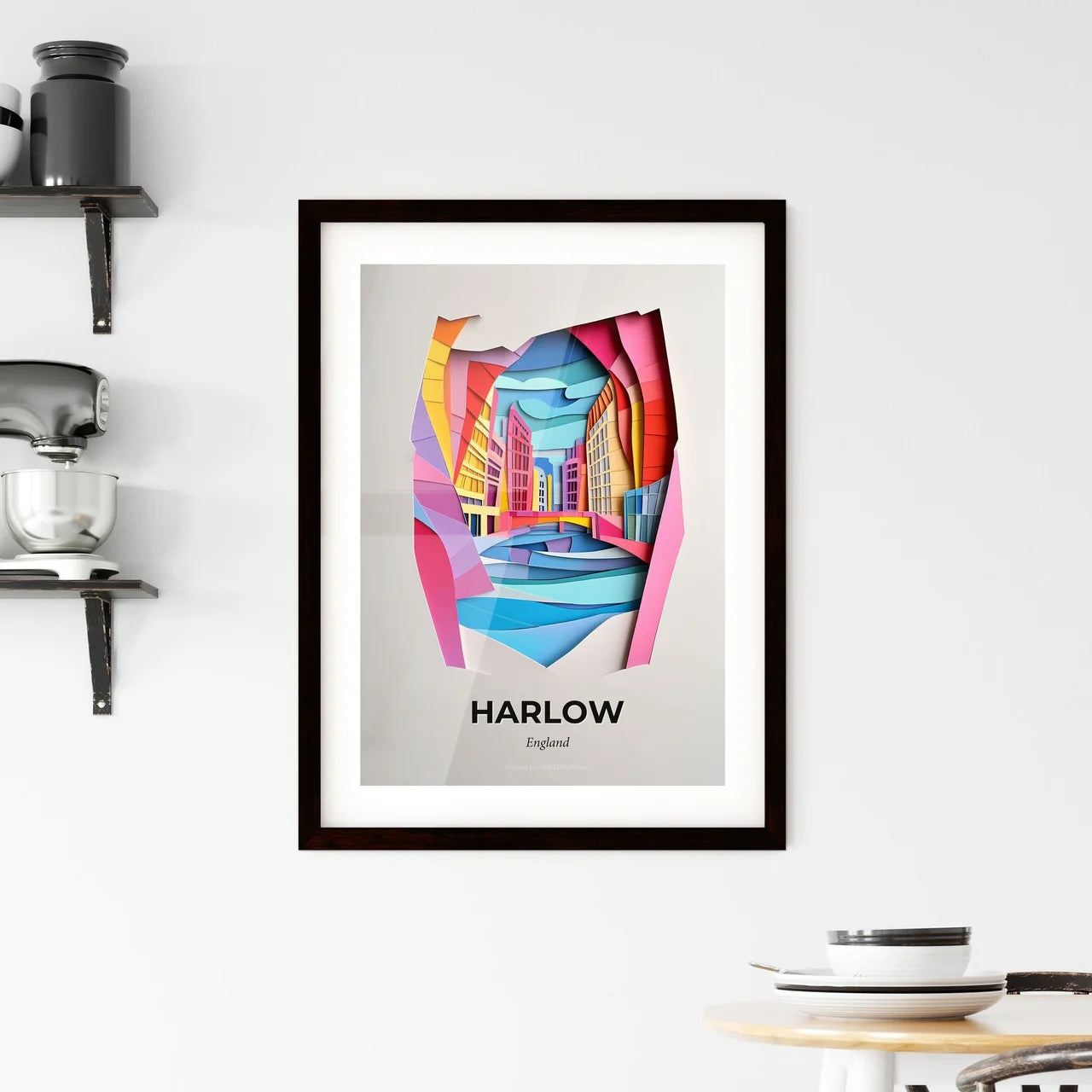 Vivid Harlow, England, Framed Wall Art