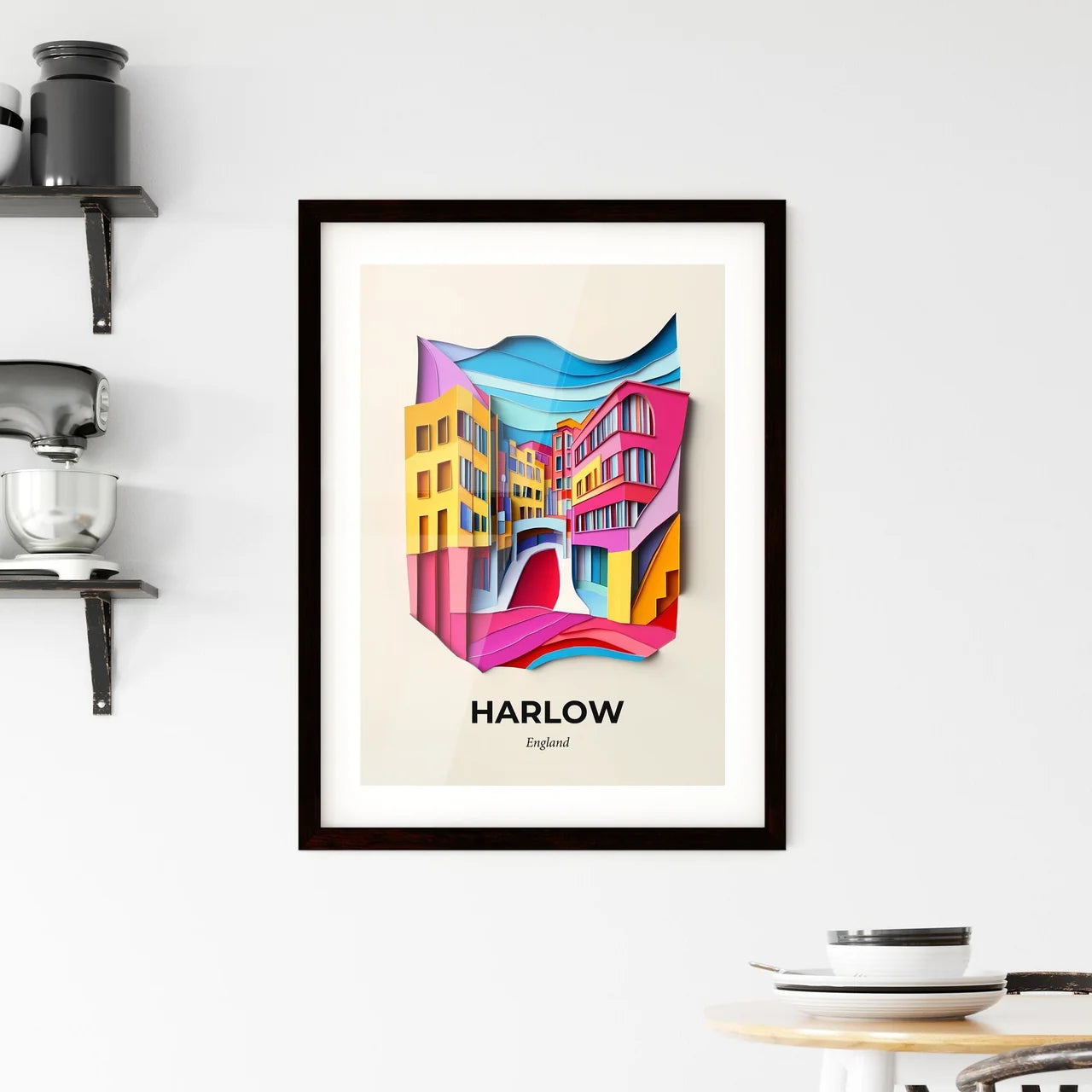 Vivid Harlow, England, Framed Wall Art