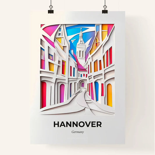 Vivid Hannover, Germany, Colorful Poster