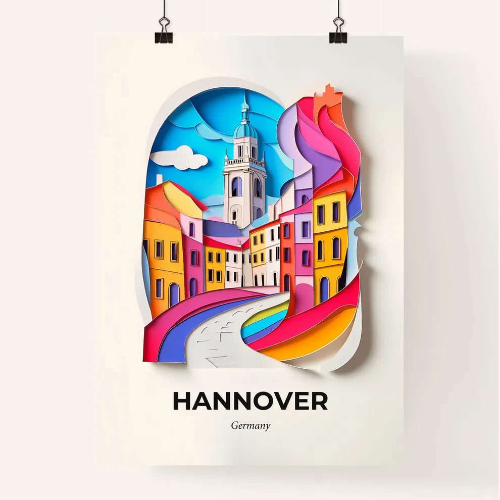 Vivid Hannover, Germany, Colorful Poster