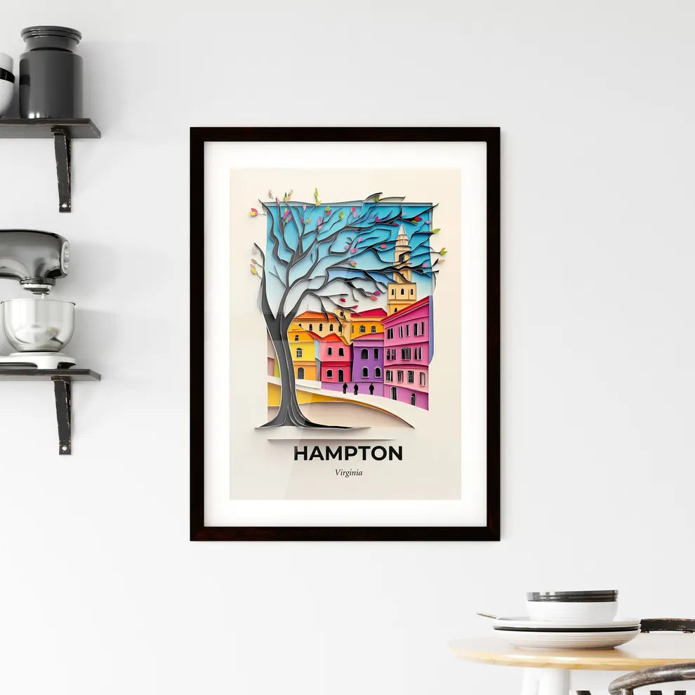 Vivid Hampton, Virginia, Framed Wall Art