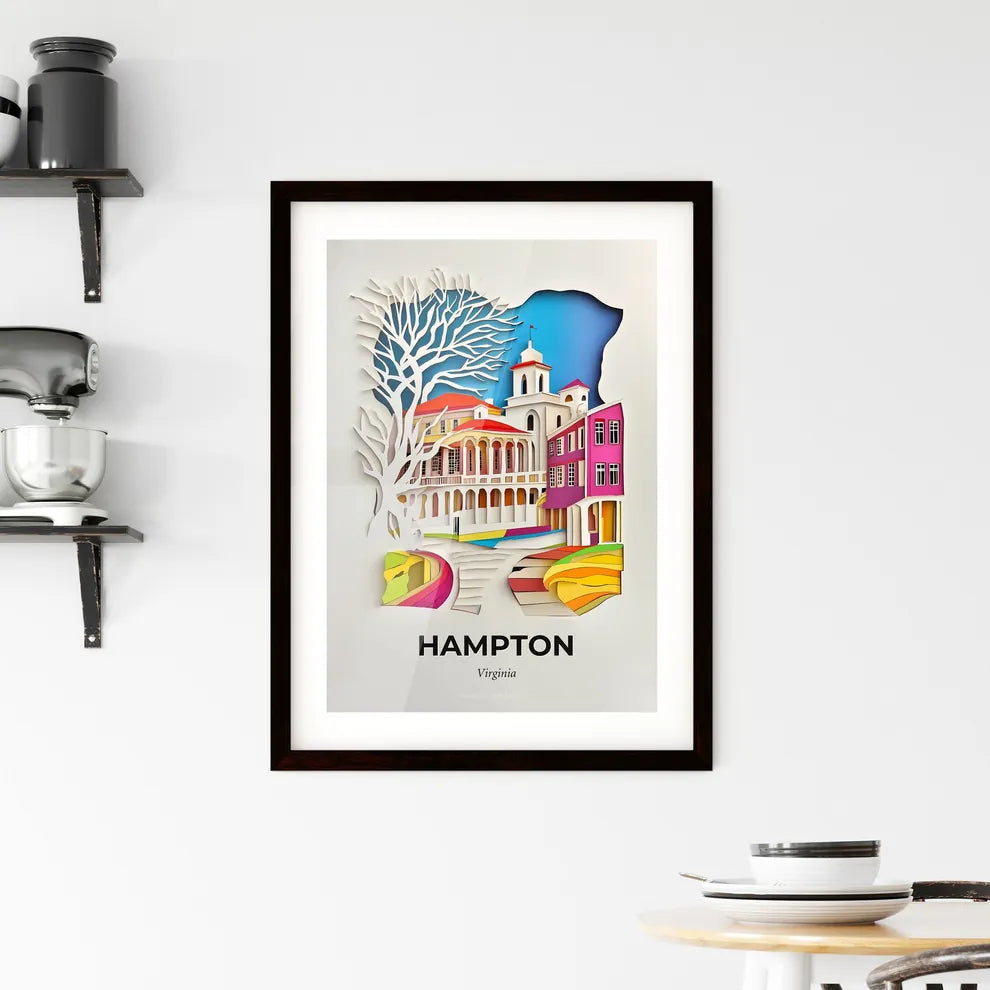 Vivid Hampton, Virginia, Framed Wall Art