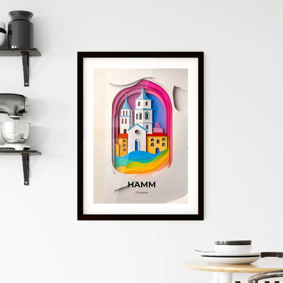Vivid Hamm, Germany, Framed Wall Art