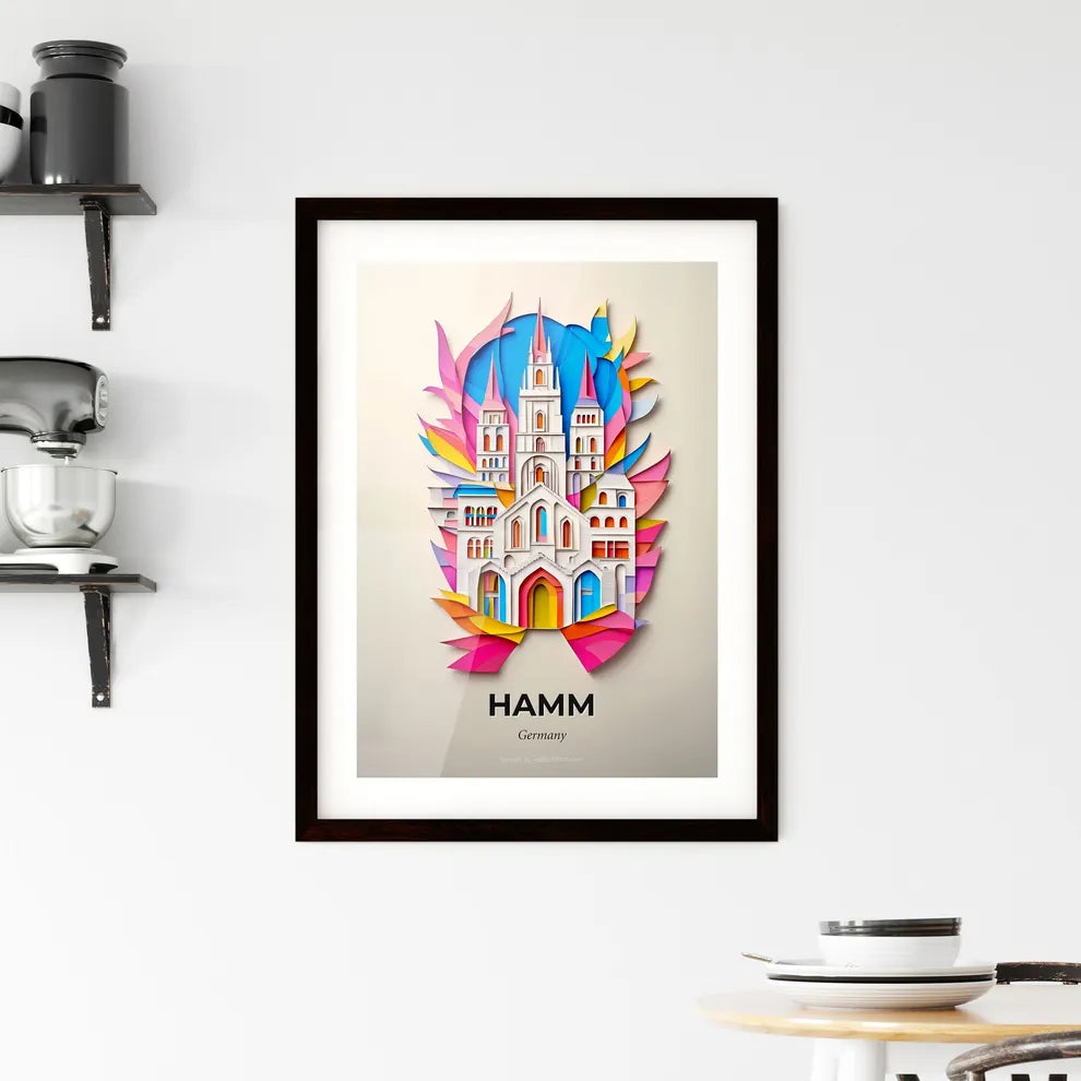 Vivid Hamm, Germany, Framed Wall Art