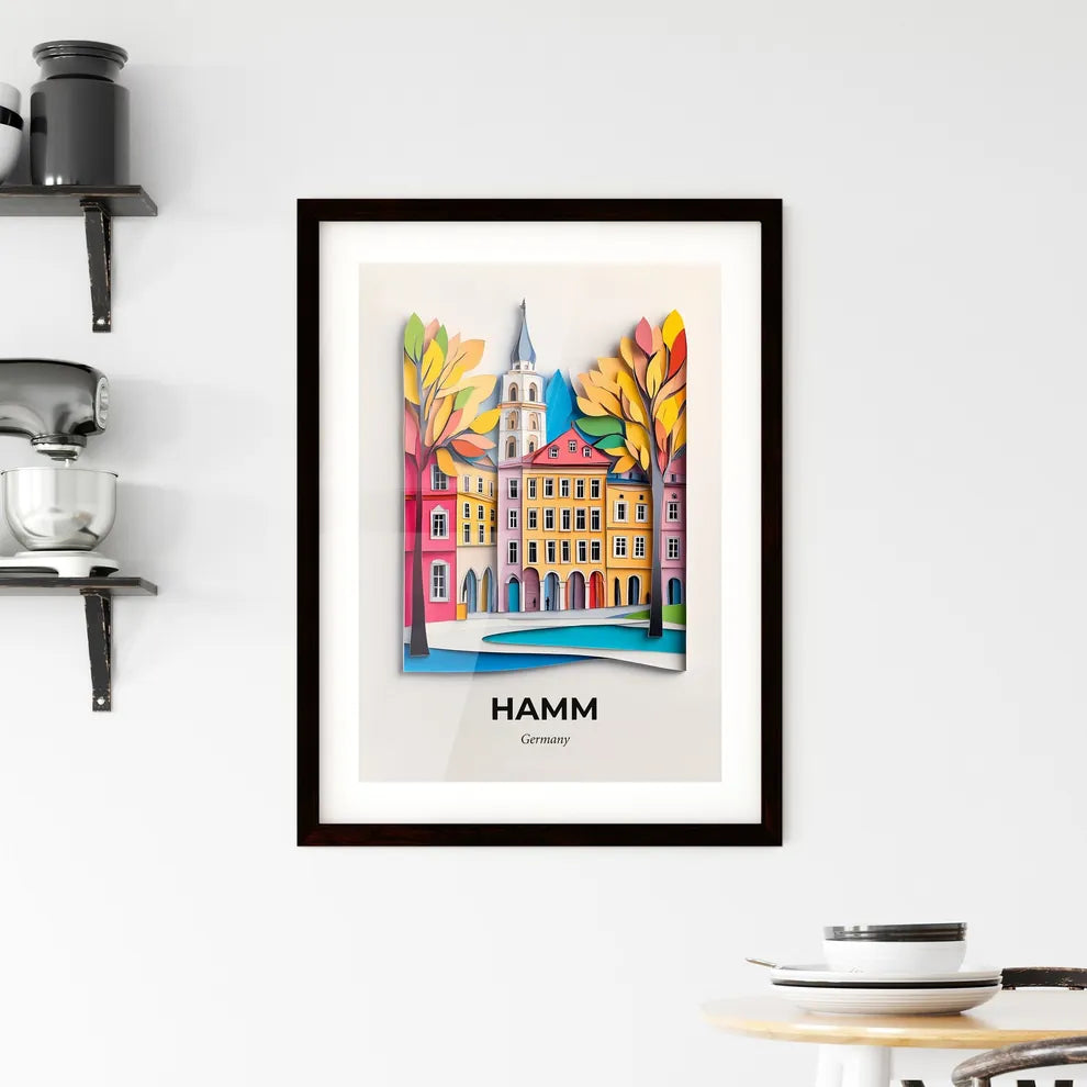 Vivid Hamm, Germany, Framed Wall Art
