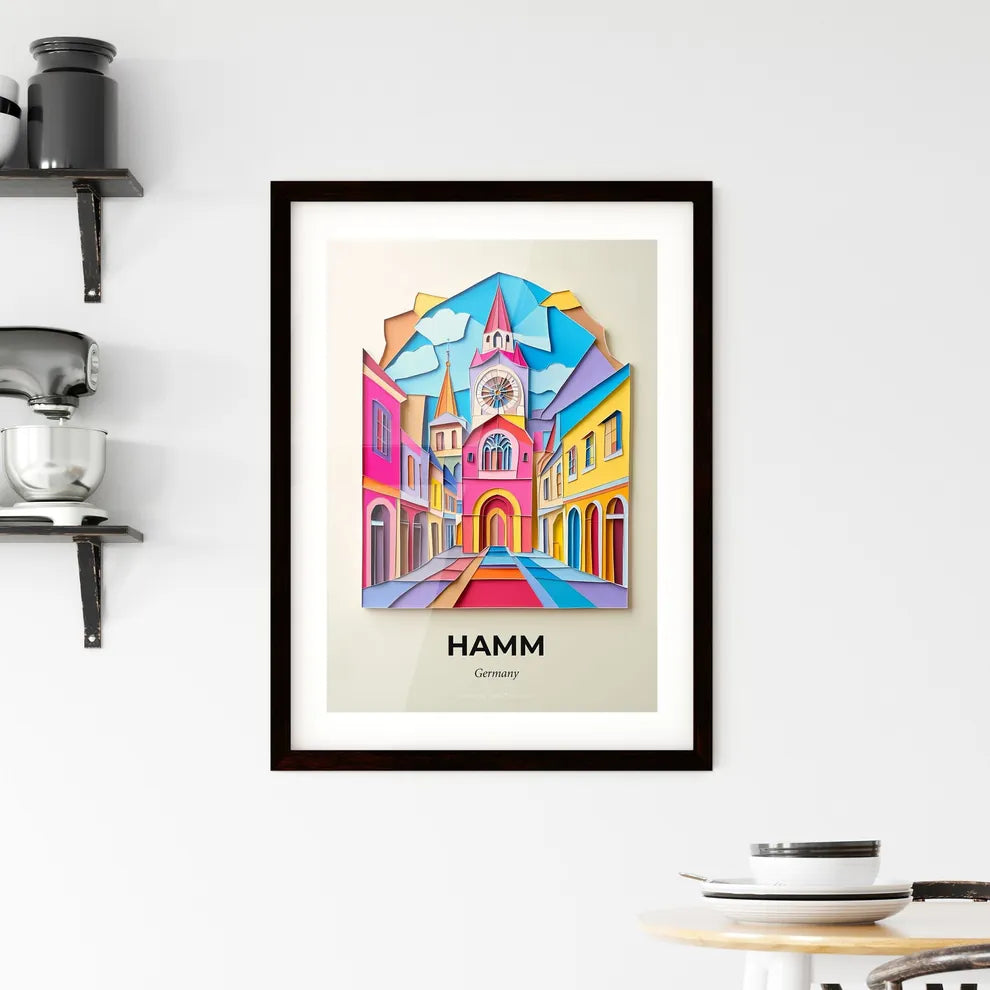 Vivid Hamm, Germany, Framed Wall Art