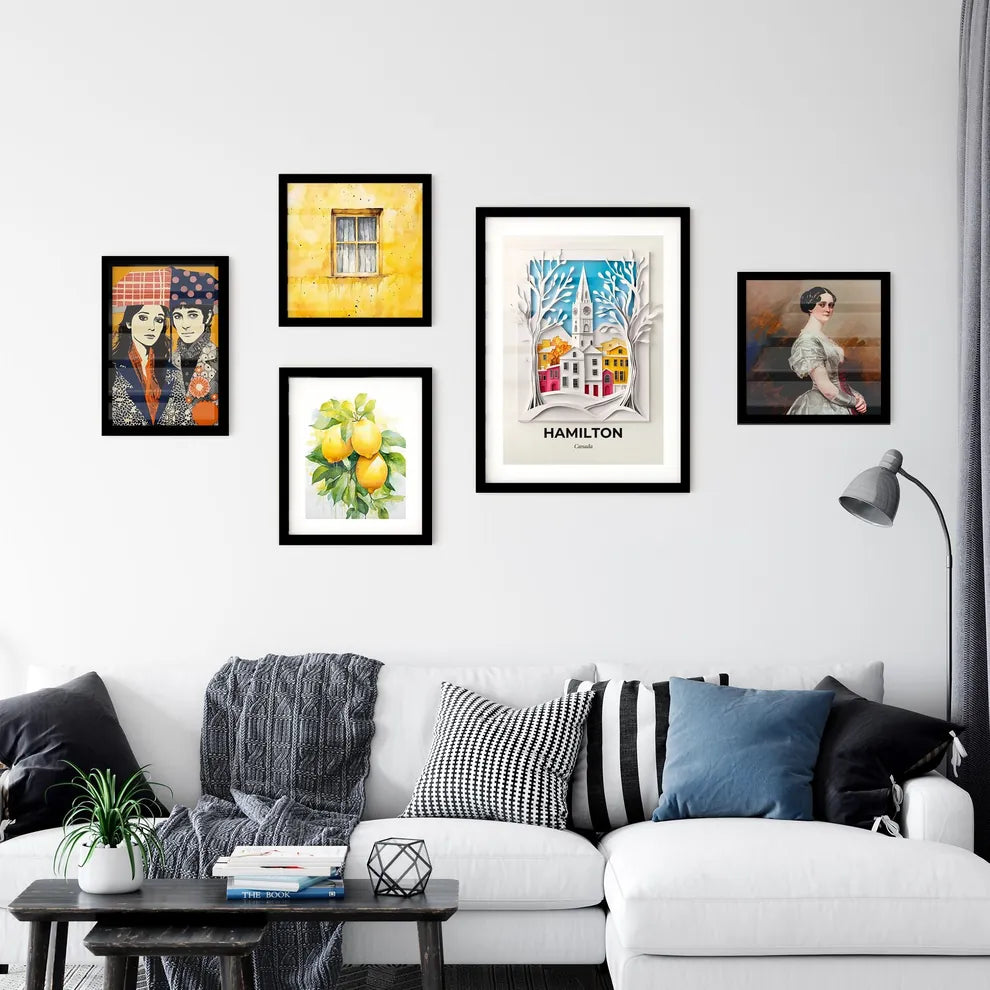 Vivid Hamilton, Canada, Premium Framed Prints