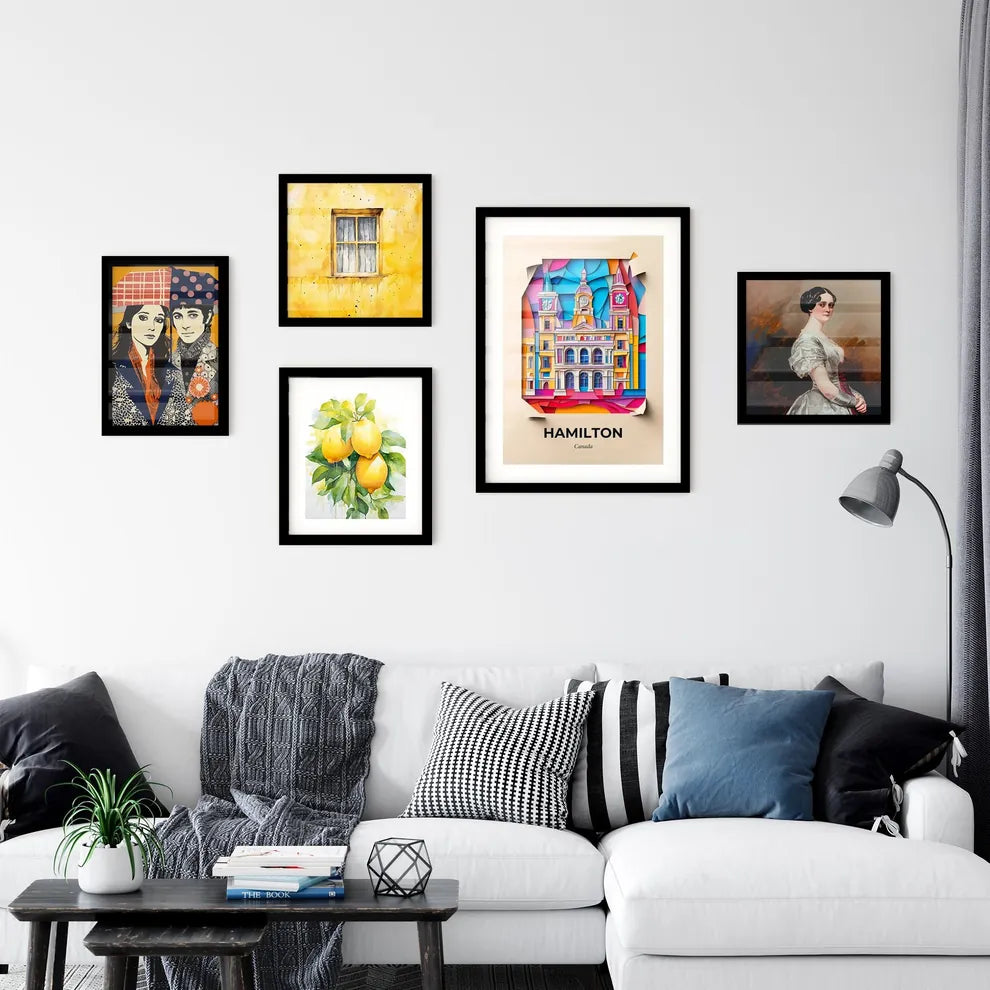 Vivid Hamilton, Canada, Premium Framed Prints