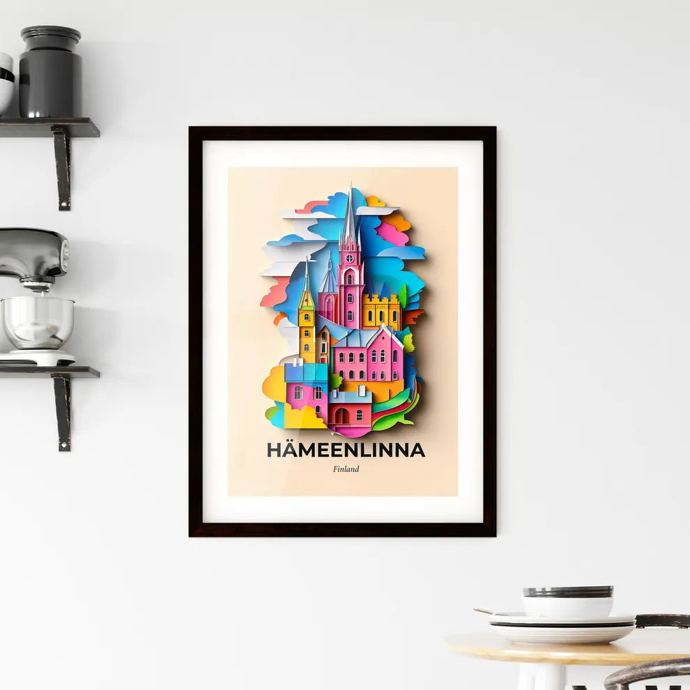 Vivid Hämeenlinna, Finland, Framed Wall Art