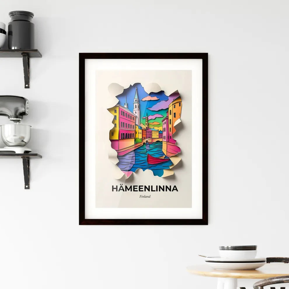 Vivid Hämeenlinna, Finland, Framed Wall Art