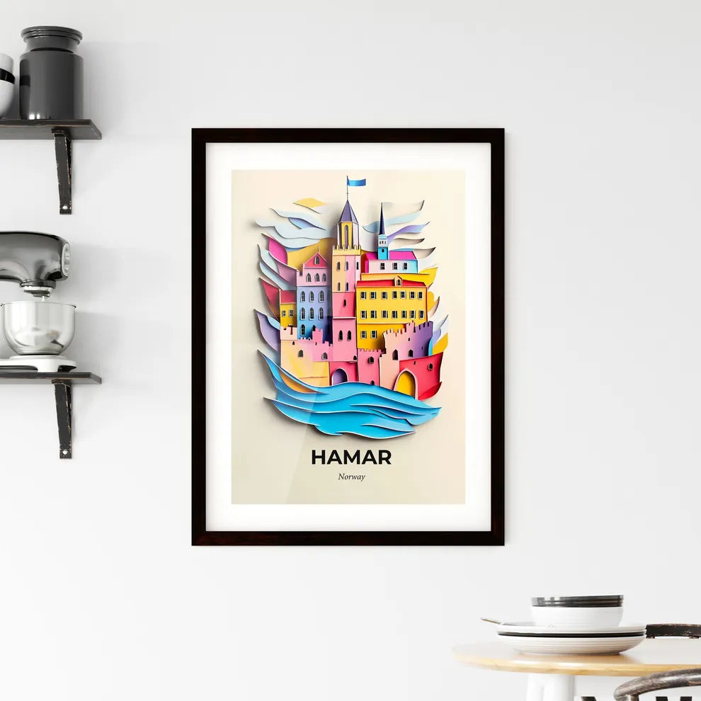 Vivid Hamar, Norway, Framed Wall Art