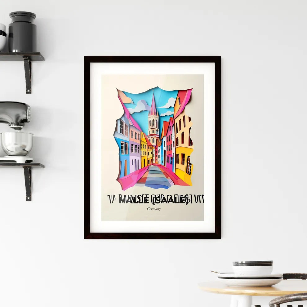 Vivid Halle (Saale), Germany, Framed Wall Art