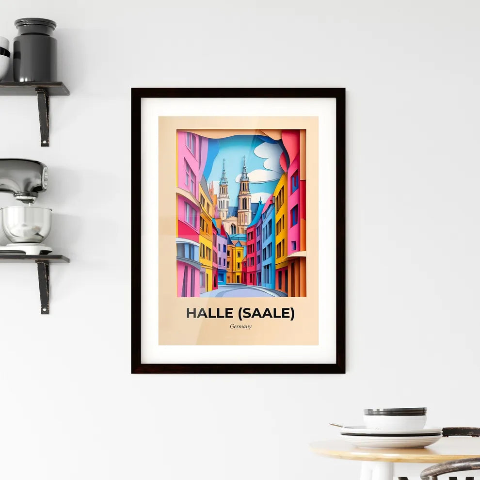 Vivid Halle (Saale), Germany, Framed Wall Art