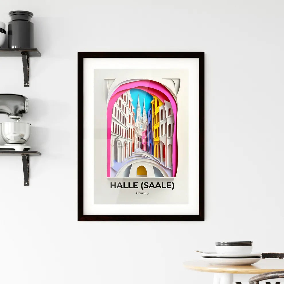 Vivid Halle (Saale), Germany, Framed Wall Art