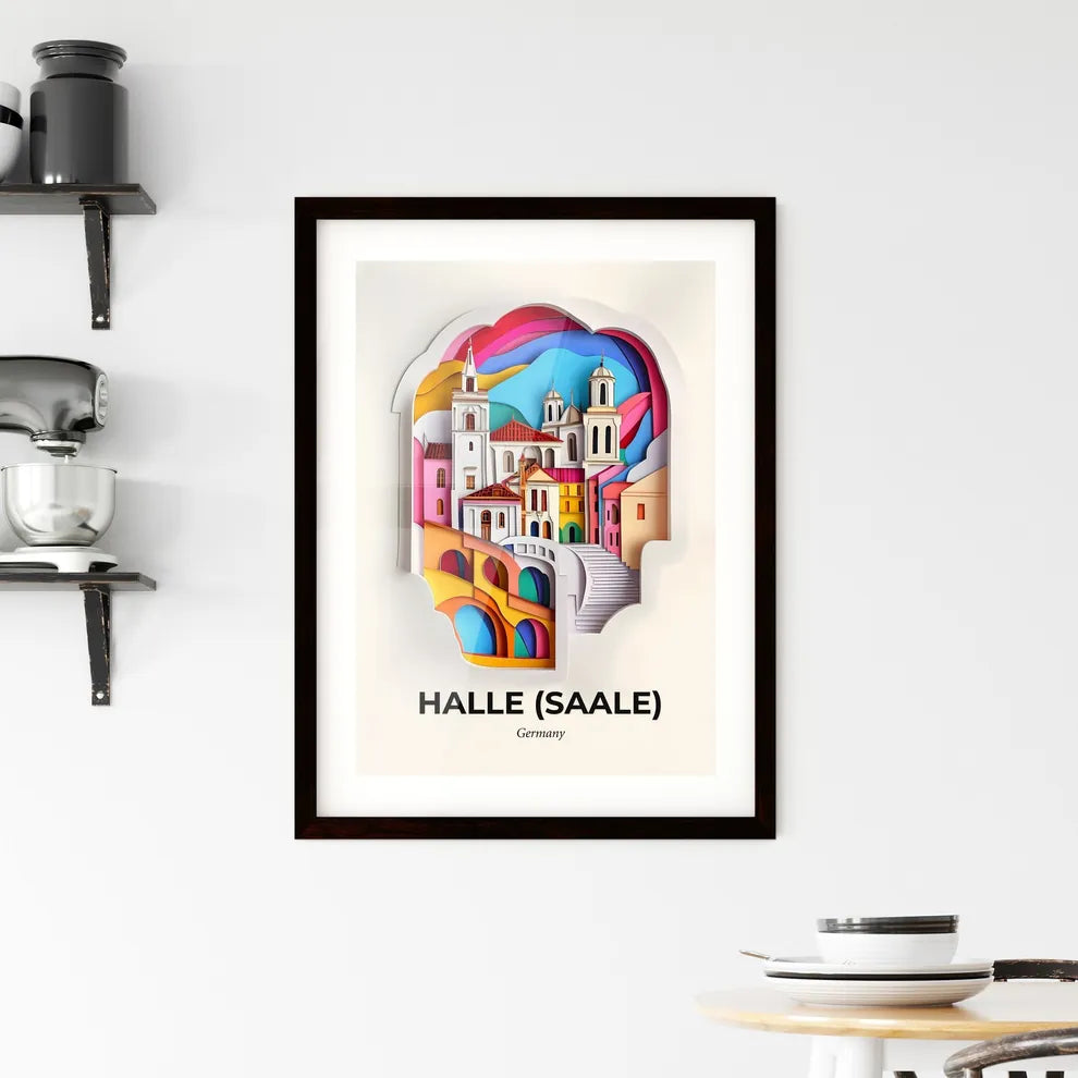 Vivid Halle (Saale), Germany, Framed Wall Art