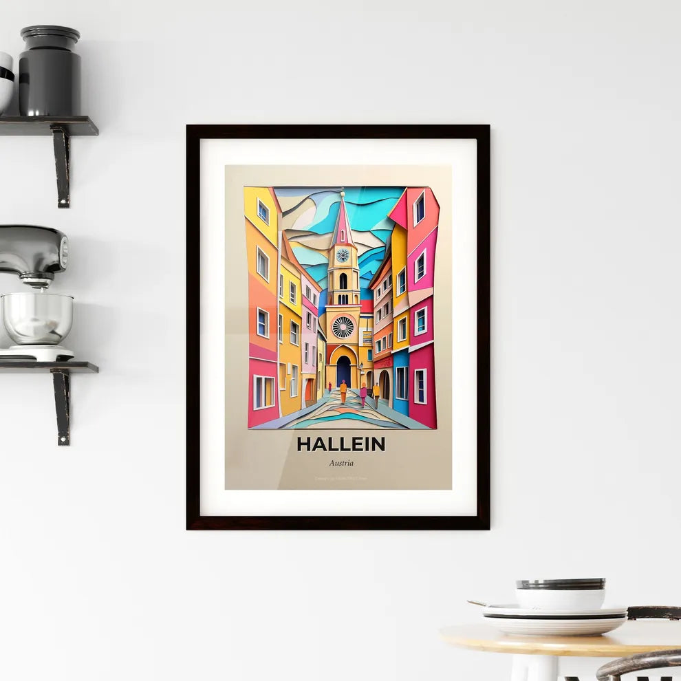Vivid Hallein, Austria, Framed Wall Art