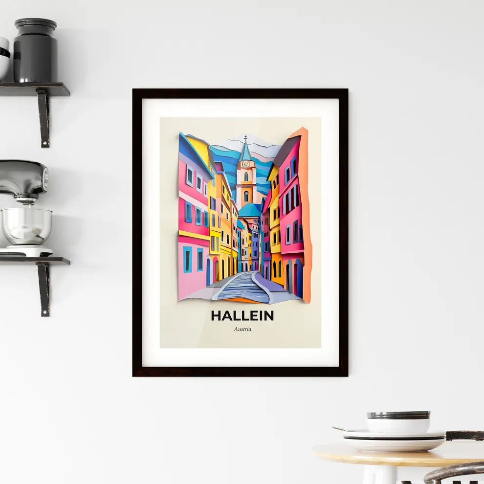 Vivid Hallein, Austria, Framed Wall Art