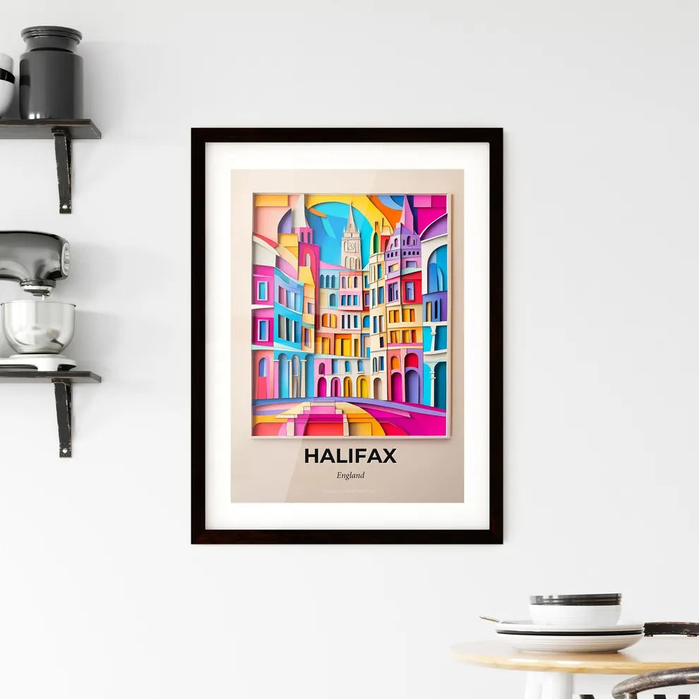 Vivid Halifax, England, Framed Wall Art