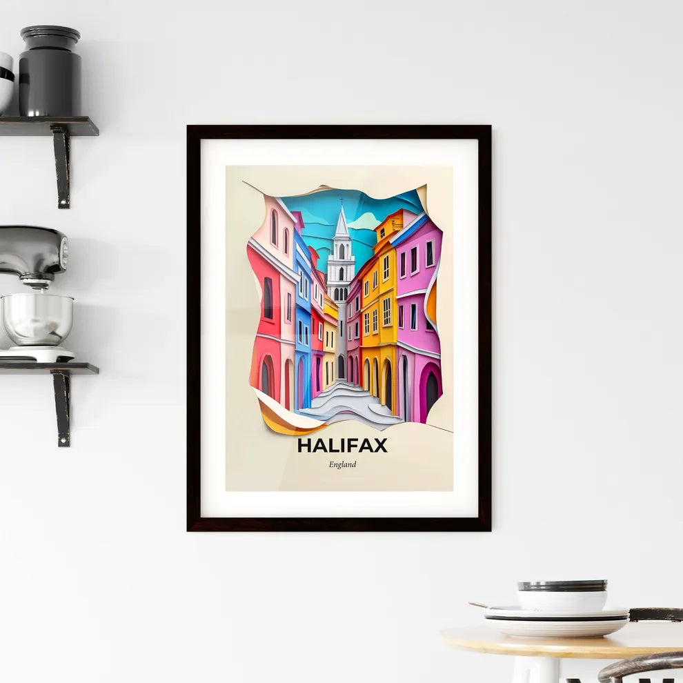 Vivid Halifax, England, Framed Wall Art