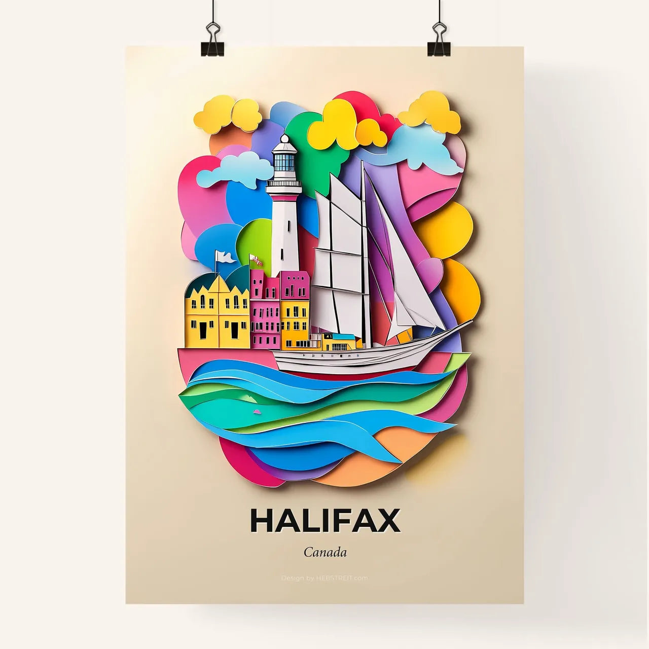 Vivid Halifax, Canada, Colorful Poster
