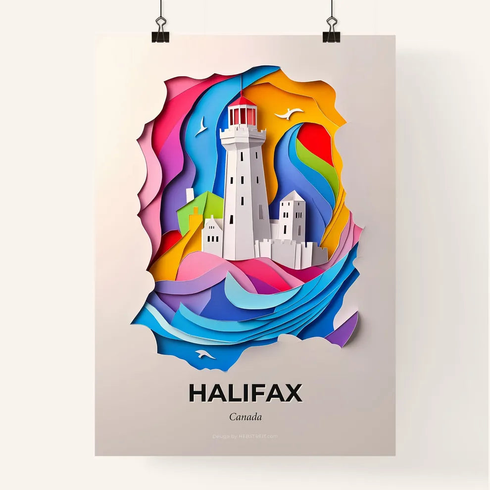 Vivid Halifax, Canada, Colorful Poster