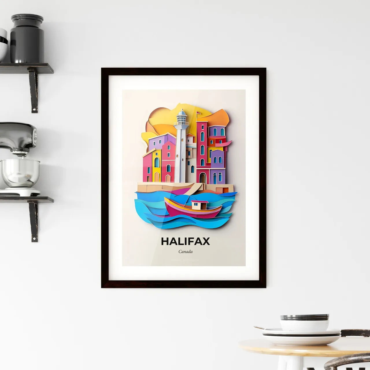 Vivid Halifax, Canada, Framed Wall Art