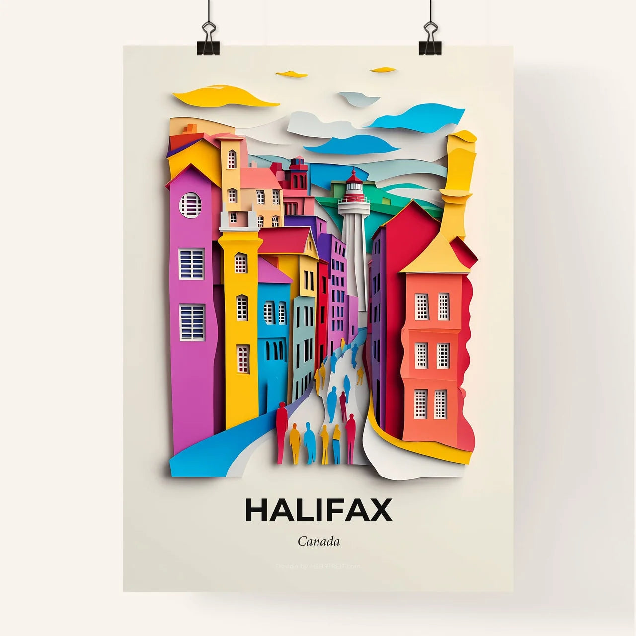 Vivid Halifax, Canada, Colorful Poster