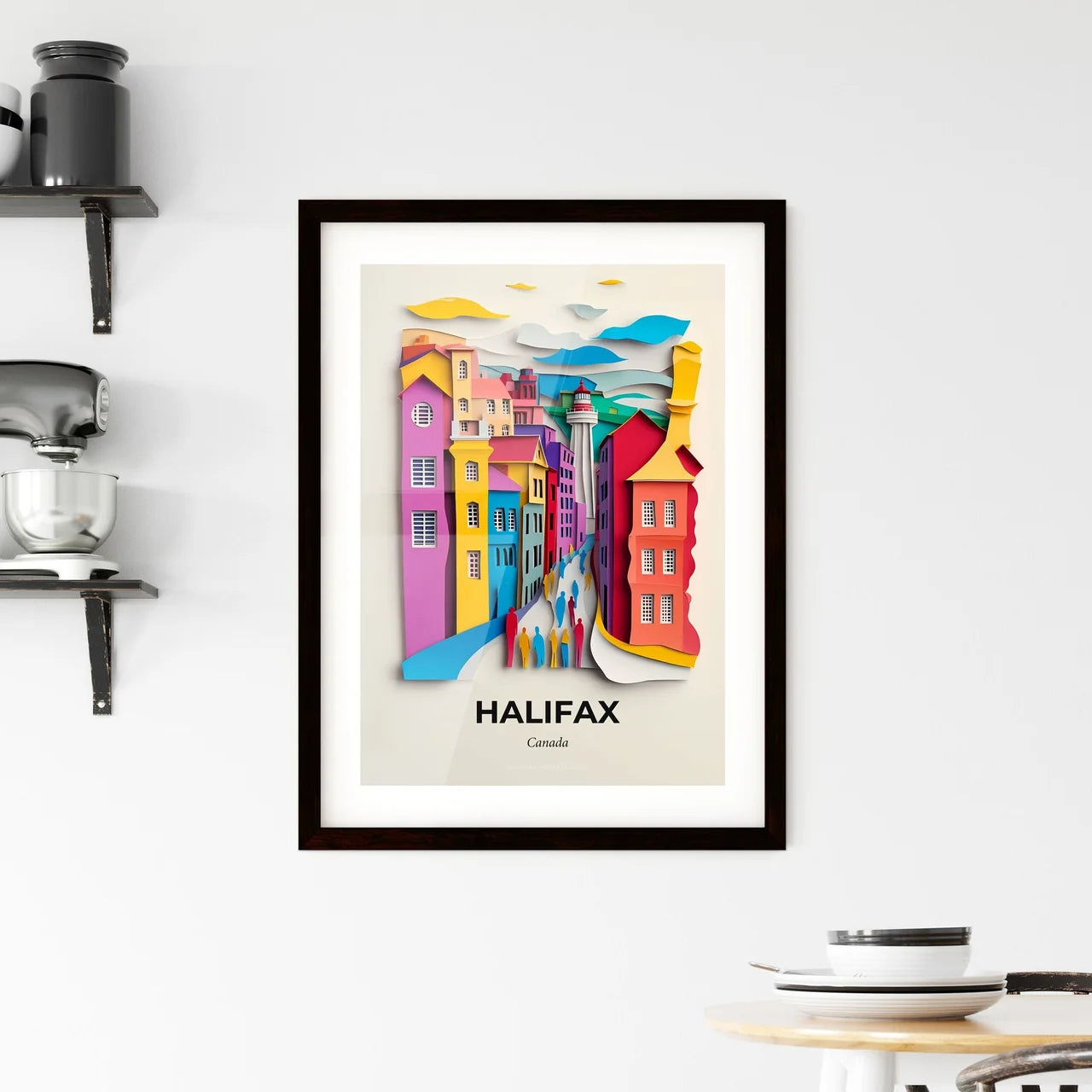 Vivid Halifax, Canada, Framed Wall Art