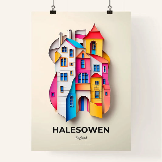 Vivid Halesowen, England, Colorful Poster
