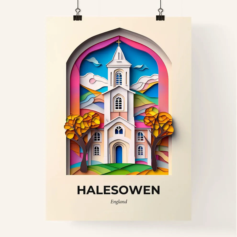 Vivid Halesowen, England, Colorful Poster