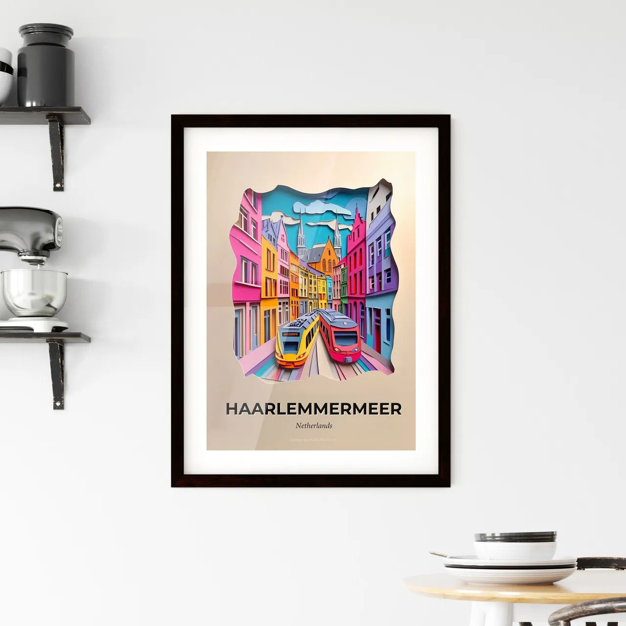 Vivid Haarlemmermeer, Netherlands, Framed Wall Art