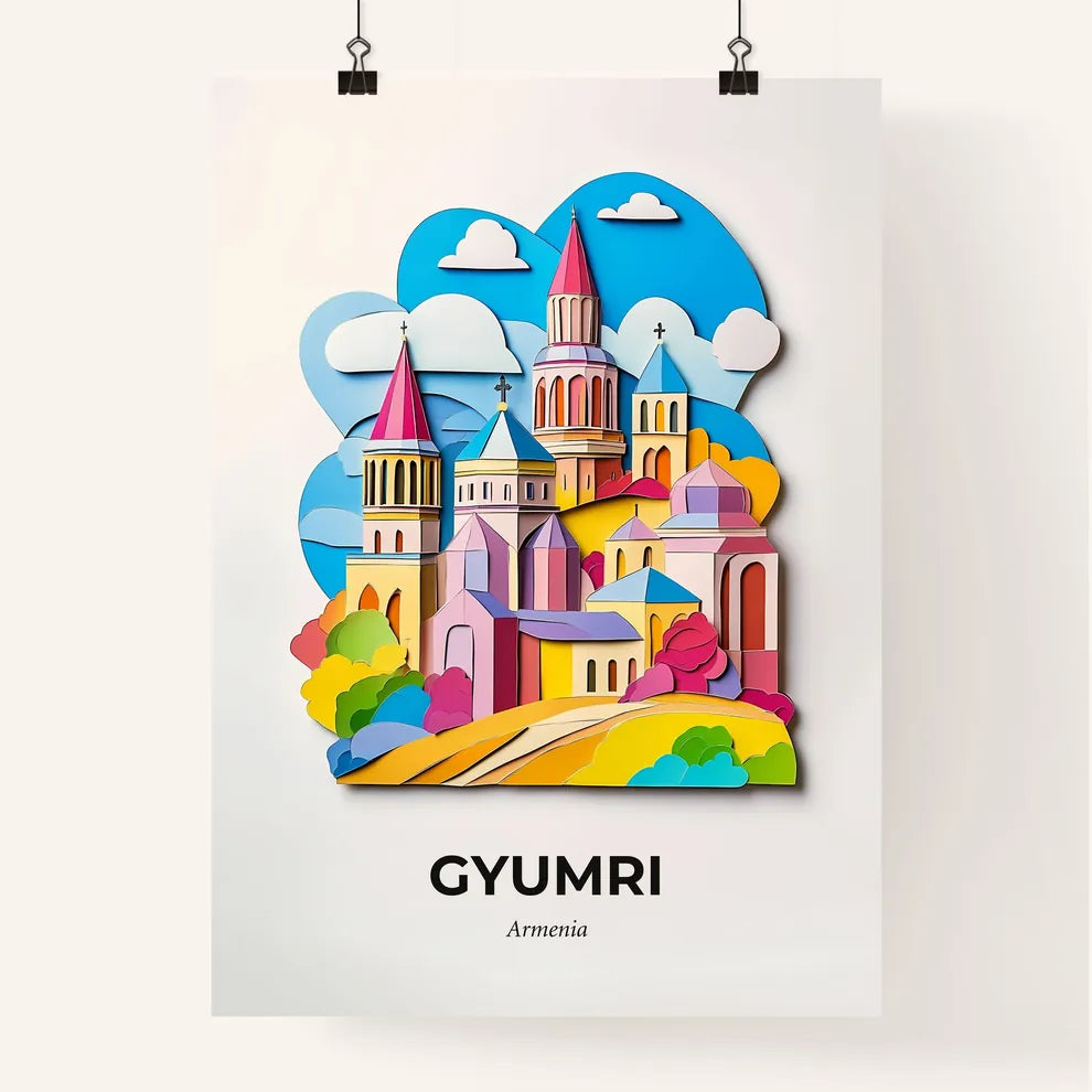 Vivid Gyumri, Armenia, Colorful Poster