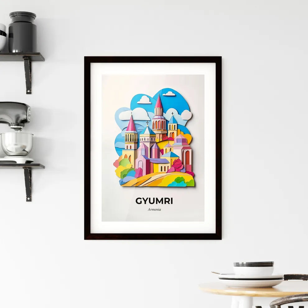 Vivid Gyumri, Armenia, Framed Wall Art