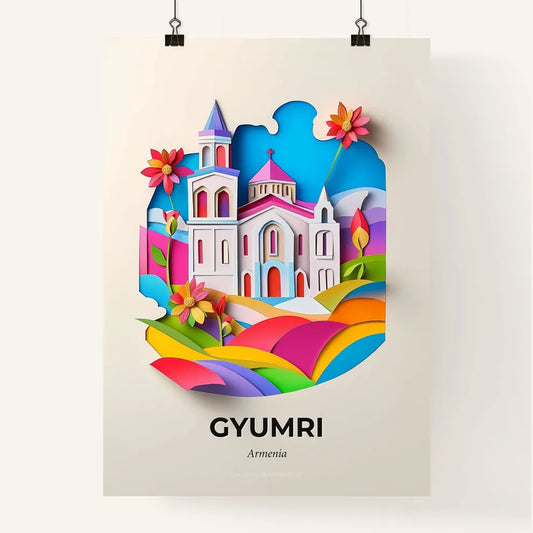 Vivid Gyumri, Armenia, Colorful Poster
