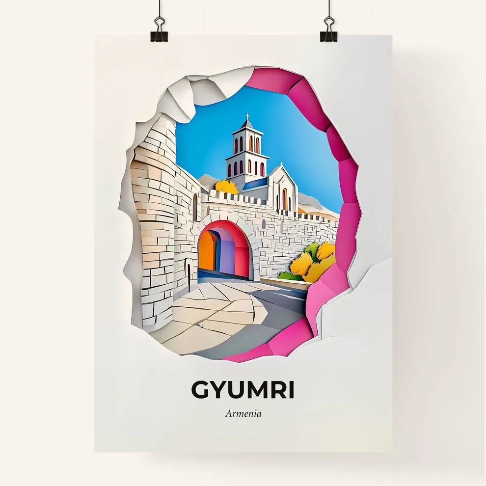 Vivid Gyumri, Armenia, Colorful Poster