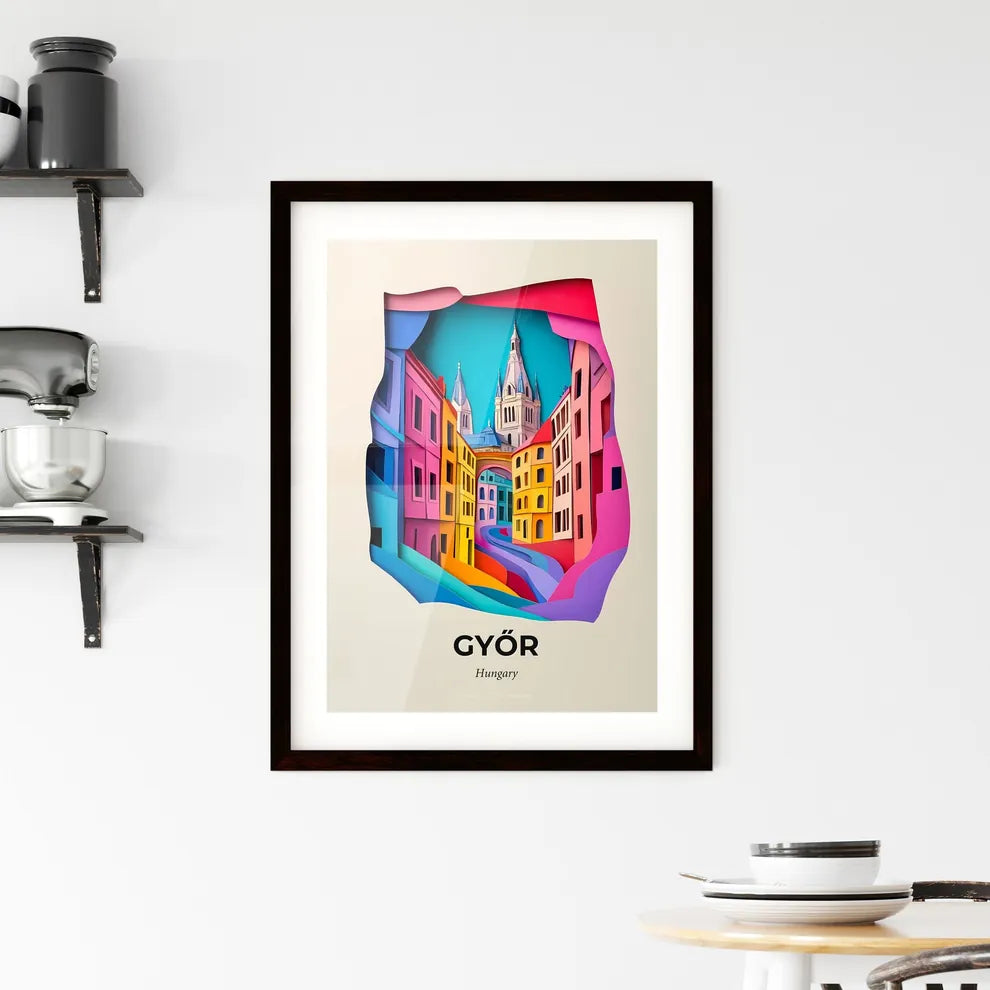 Vivid Győr, Hungary, Framed Wall Art