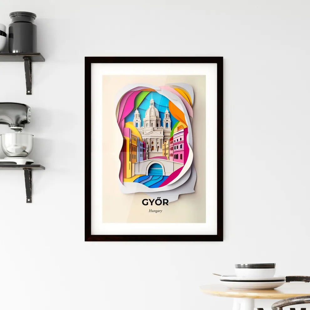 Vivid Győr, Hungary, Framed Wall Art