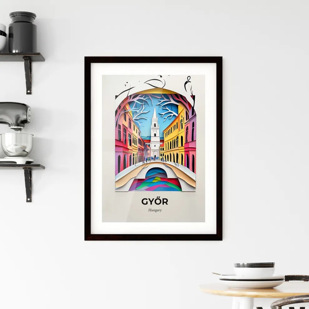 Vivid Győr, Hungary, Framed Wall Art