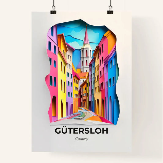 Vivid Gutersloh, Germany, Colorful Poster